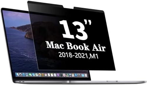 Pozlle Protezione per la Privacy Magnetica Compatibile con MacBook Air 13 Pollici (2018-2021,M1), Filtro antiriflesso Anti-Luce Blu, Protezione privata dello Schermo per Computer Laptop MacBook da