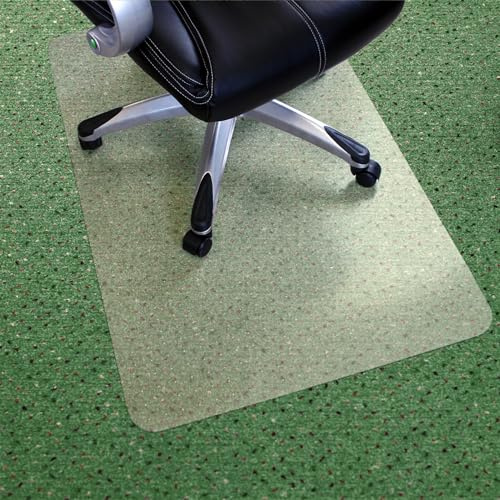 Floortex® Valuemat® Basic Vinyl-Bodenschutzmatte, rechteckig, Mehrzweck-Bodenschutzmatte für Niederflorteppiche, 90 x 120 cm