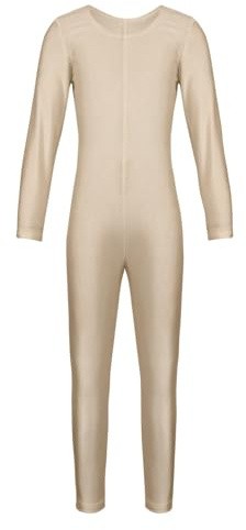 Sxiwei Ballettanzug Mädchen Langarm Turn Leotards Ballett Gymnastik Ganzkörper Jumpsuit Einteiliger Tanzbody Ballettbody Tanzbekleidung