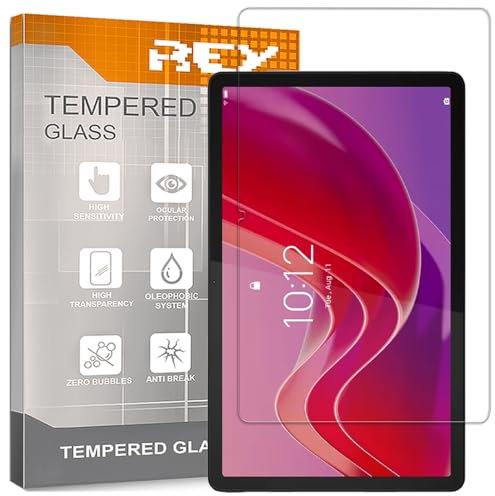 REY Pack 2X Pellicola salvaschermo per Lenovo Tab M11 11, Vetro temperato, di qualità Premium