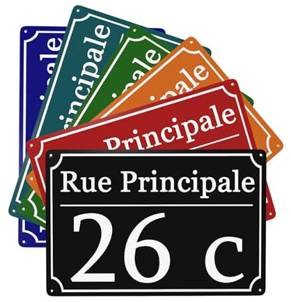 Plaque Gravée Pour nom et Numéro Boîte, Plaque De Numéro De Rue - Numéro De Maison – Numero de Maison Exterieur - Plaque Numero Maison Exterieur