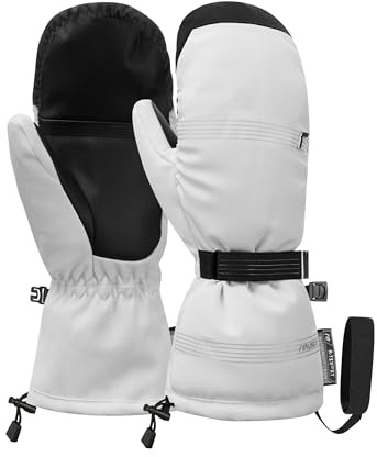 Reusch Ski-Fäustlinge für Damen | wasserdicht mit Echt-Daunen-Isolation | extra warme, winddichte & atmungsaktive Winterhandschuhe, für Ski, Piste & Outdoor, Größe 6-8,5, Cozy R-TEX XT Mitten