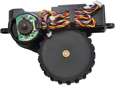 HEIBTENY Conjunto de rueda izquierda para aspiradora Cecotec, rueda delantera para Conga 3090, 3091 y 3092, compatible con rueda delantera, repuestos para robot aspirador