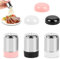 3pcs Salieres et Poivrieres en Acier Inoxydable,Salière et Poivrière Set,pour Maison Cuisine Épices Restaurant Camping,Barbecue en Plein Air,Cuisine