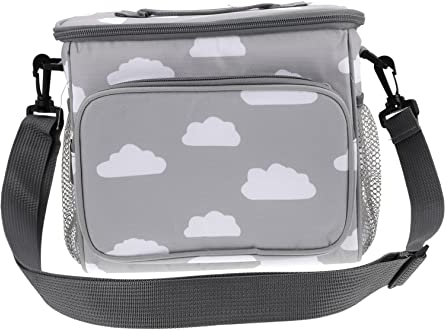 CIYODO Borsa Termica Porta Pranzo Oxford 600D Isolamento in Cotone Perla e Film EVA, Design Portatile e Grande Capacità per Viaggi