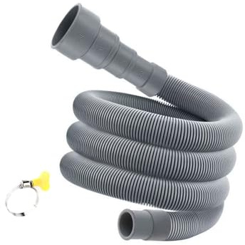 Strong Steel Rubber Washing Machine Extension Hose Flexible Extended Drainage Pipe for Automatic Washing Machines Use Strong Rubber Stainless Steel Drain Hose