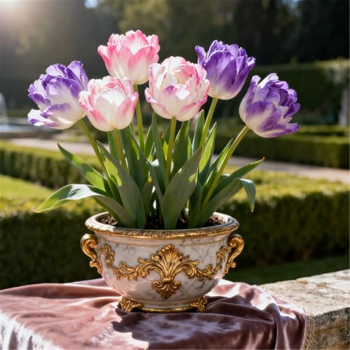 Tulipano perenne/colorato/tulipano raro/decorazione per balconi/resistente al freddo/regalo-4 PCS-I