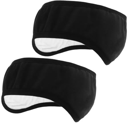 Cuffie X Non Sentire Russare 2pezzi Nere in Cotone | Paraorecchie Antirumore per Dormire, Fit Regolabile, Uso Ufficio e Viaggio