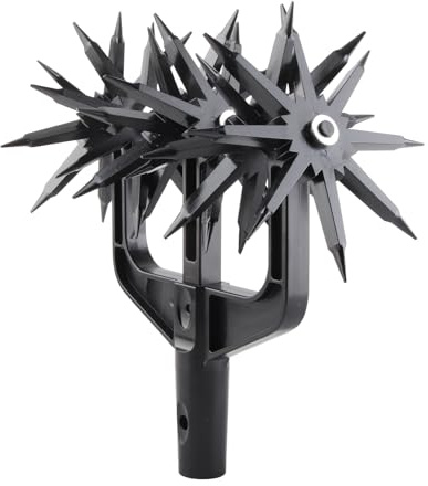 Attrezzo Da Giardino Per Coltivatore Rotante Con Denti In Acciaio Per Molle Temperato, Attrezzo Per Terreno Da Giardino 2 In 1 Motozappa Scarificatore Ventilata Tenuta In Mano