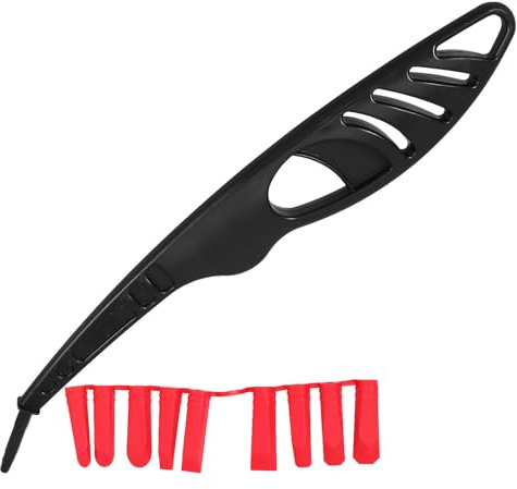 GLEAVI 9-in-1 Caulking Scraper Tool Set Multi-Functional Glue Spreader and Reusable Glass Glue Scraper for Bathroom Floor Tile Sealing and Grout Finishing