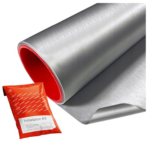 Solar Systems - Auto Folie - Lackschutzfolie - Car Wrapping Folie - Silber 152x50cm – für Innenraum & Außen, Lackschutz - Dick, Thermoplastisch, Wasserfest, mit Kanal-Kleber & Montageset