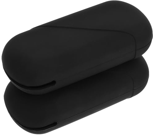 Scatola per Coppa Mestruale in Silicone 2 Pezzi Nera | Organizer Leggero e Pratico, Formato Portatile, Resistente alle Alte Temperature