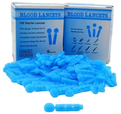 200 lancetas de 28 g confirmadas por el fabricante totalmente compatibles EasyLife, eBwell & On Call y muchos más. (200)