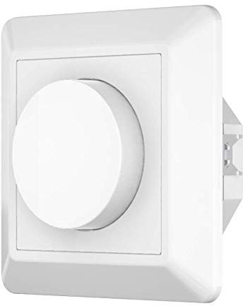 LED TRADING ZigBee 3.0 Drehdimmer Wandschalter, 1 Kanal für 230V max. 200W LED mit Taster-Anschluss Phasenabschnitt-Steuerung für dimmbare Lampen, Trafos & Leuchten mit und ohne Neutralleiter