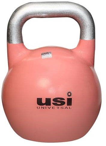 USI UNIVERSAL THE UNBEATABLE Kettlebells, Kettlebell für Fitness, 8 kg, Kugelhantel für Heimstudio, CKB8 Wettkampf-Kettlebell mit Stahlhohlkonstruktion, strukturiertem breitem Griff und breiter Basis