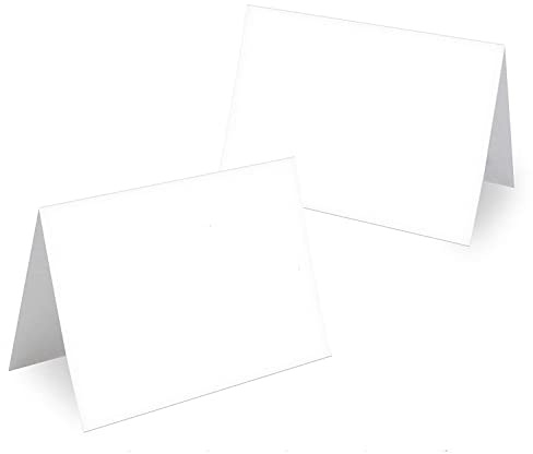 Tischkarten Blanko Hochzeit Geburtstag DIN A7 - Design Platzkarten zum Beschriften in vielen verschiedenen Designs (100x Stück, Blanko)