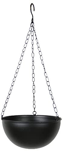 ZPYXBH Hängende Pflanzgefäße Blumentopf Hängend Metall Blumenampel Wand- Und Deckenpflanzer Hängetopf Für Pflanzen Innen Pflanzenaufhänger Minimalistischer Blumentopf Für Heimdekoration,Schwarz,D