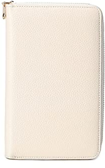 PORRASSO Reisepasshülle Reisezubehör mit RFID-Blocker Schutzhülle Tasche für Kreditkarten Leder Reisepass Tasche Damen Travel Passport Wallet Weiß