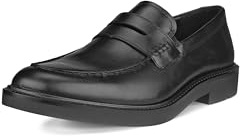 ECCO Men's London Penny Loafer, Black, 10-10.5
