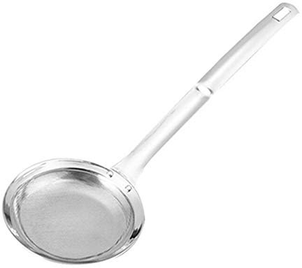 OUSIKA Lebensmittelsiebe, Edelstahl, Ölfilter, Löffel, Filter, Netz, Löffel, Sieb, Haushalt, Küche, Friteuse, Löffel, Abfluss, Fettfilter, Küche Schaumlöffel (Size : Medium)