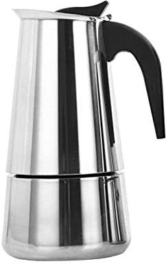 GaRcan Kaffeekessel, Kaffeekessel mit ergonomischem Griff, Herdplatte, Moka-Kaffeekanne, Edelstahlfilter, Espresso-Kaffeemaschine, Perkolator-Werkzeug (Farbe: D) (C)