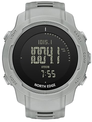 Jemora Montre numérique de Sports de Plein air pour Hommes, Boussole, altimètre, baromètre, étanche à 50 m