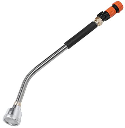 Asta per Irrigazione con Tubo da Giardino, Resistente Acciaio Inossidabile e Alluminio Ottima Tenuta Ergonomica Senza Sforzo Spingere l'interruttore Irrigatore per Piante e