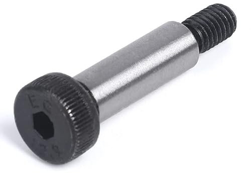 Verbindungsschrauben, Metalldübel, M5 M6 M8 M10 M12 M16 Sechskantstopfenschraubenwelle 12,9 Kopfschulterrollenlagerschraubenbolzen (Farbe: (Farbe: 190 mm (1 Stück))(Color:180mm (1pcs),Size:M8 shoulder