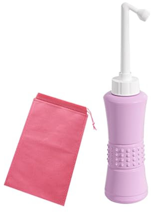 Brigtviee Bouteille de Bidet Portable de 500 ML, Bidet de Voyage Portable, Pulvérisateur de Bidet Personnel, Douche Intime Périnée, Bouteille Périnéale, Peri Bottle avec 75° Vaporisateur Coudé