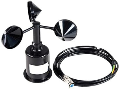 HQDRCY Capteur de Vitesse du Vent anémomètre à Sortie Modbus RS485 4-20 mA en Plastique RK100-02