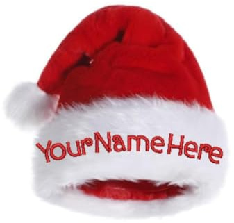 Personalisierte Weihnachtsmütze, personalisierte Weihnachtsmannmütze, bestickte Weihnachtsmannmütze, rote und weiße Weihnachtsmannmütze, Baby-Weihnachtsmütze