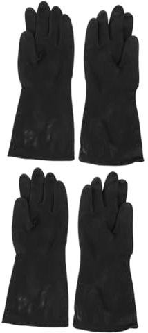 FRCOLOR 2pairs Extra Work Gloves Dishwashing Gloves Food Handling Reusable Cleaning