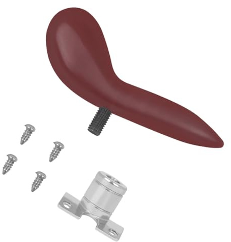 SECFOU Fagott Daumenstütze mit Daumenauflage aus Abs und Metall Rot Ergonomisch Rutschfest zur Druckentlastung für Bassoon Zubehör