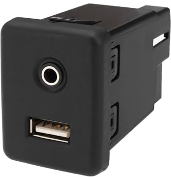 EMSea Connecteur de Prise de Charge USB pour Voiture Et Connecteur de Prise de Charge AUX 13599456 Compatible avec Vauxhall Insignia A Astra K Noir