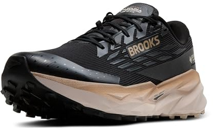 Brooks Men’s Cascadia19 GTX Waterproof Mountain Trail Running Shoe - Black/Ebony/Chateau Gray - 10.5 Medium