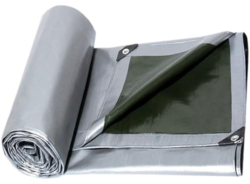 Lona Impermeable Exterior 1.5x4m, Lona de Protección PE 180g/m², Toldo Reforzado con Ojales, Resistente a Los Rayos UV Desgarros, para Muebles, Piscina, Jardín