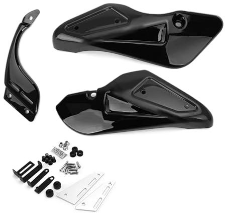 XFYESL Alettone Moto Copertura Inferiore del Pannello del Motore della Motocicletta, Adatta per Kawasaki Z900RS Z900RS 2018-2023 Spoiler Anteriore Moto(Black)