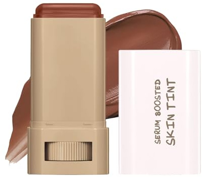 Makeup Foundation Stick, Beauty Balm Serum Boosted Skin Tint Concealer, Hydrating Full Coverage Concealer, Warm Skin Tone Foundation, Full Coverage Skincare, 24hr Hydration (#02, One Size)