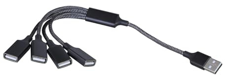 Oxtxuzdm USB2.0 Hubs 4Port USB Extension Cable Splitter Cable For PC Laptop Car Compatible For Keyboards Printer Hub Adapter