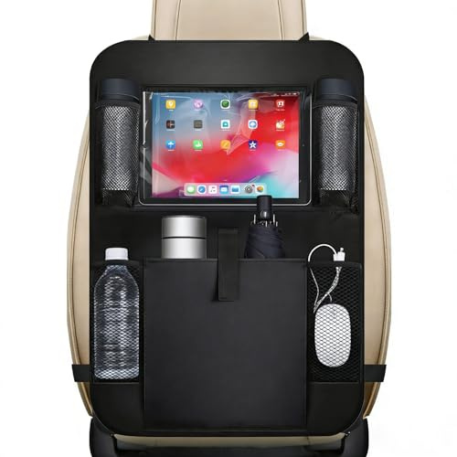 Jasjfasd Proteggi Sedile Auto Bambini Posteriore, Protezione Sedile Auto Bambini, Organizer per Sedile, Copertura Impermeabile Anti-Inquinamento Oxford Backseat Schienale, Molto spazio archiviazione