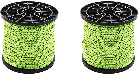 Rastapulz 2 Stücke 4mm 50M / 16.4Ft Im Dunkeln Leuchten Leuchtende Reflektierende Zelt Seil Zeltschnur Camping Schnur