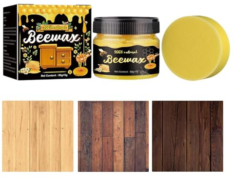 Holzpolitur Zur Pflege Und Aufbereitung 80g Reinigungs- und Pflegewachs zur | Fußboden Reiniger mit Für Zuhause Wohnzimmer Küche Schrank Tür Tisch
