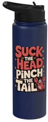 Suck The Head Pinch The Tail Stainless Steel Insulated Water Bottle