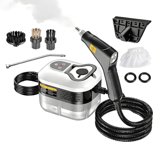 Pulitore a vapore portatile a pressione per la pulizia profonda della casa, vaporizzatore portatile multiuso per la pulizia, riscaldamento di 10 secondi e 6 livelli di vapore regolabili, per cucina, b