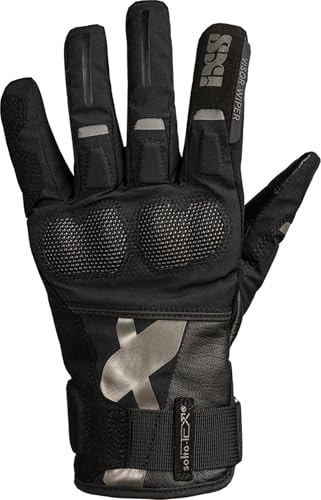 IXS Venture-STX-Z 1.0 Guanti impermeabili da motociclista femminile, nero, M