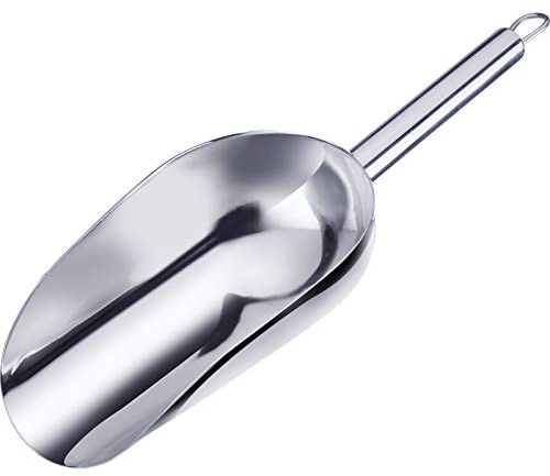 Westmark Back-/Abwiege-/Abfüllschaufel, Füllvolumen: 400 ml (ca. 500 g Mehl), Rostfreier Edelstahl, Halia, Silber, 91062270
