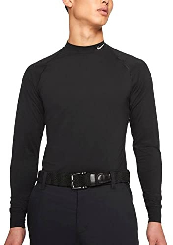 Nike CU9802-010 M NK DF UV Vapor LS TOP T-Shirt Men's Black/White M