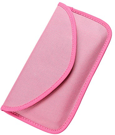 DUBENS Faraday-Tasche, RFID-Signal-Blockierung Tasche Abschirmung Käfig Beutel Brieftasche Fall für Handy-Datenschutz und Auto-Schlüssel, Anti-Tracking Case Blocker (Rosa)