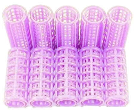 Rodillos de plástico para bricolaje, rizadores para el cabello sin calor, pinzas para el cabello, estilismo, peluquería para cabello largo (10 piezas)