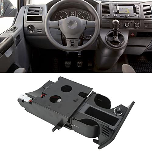 Auto Aschenbecher Becher Münzhalter, 7H2858601 Becher Getränkehalter Einsatz Ersatz für Campmobil Schwarz RHD